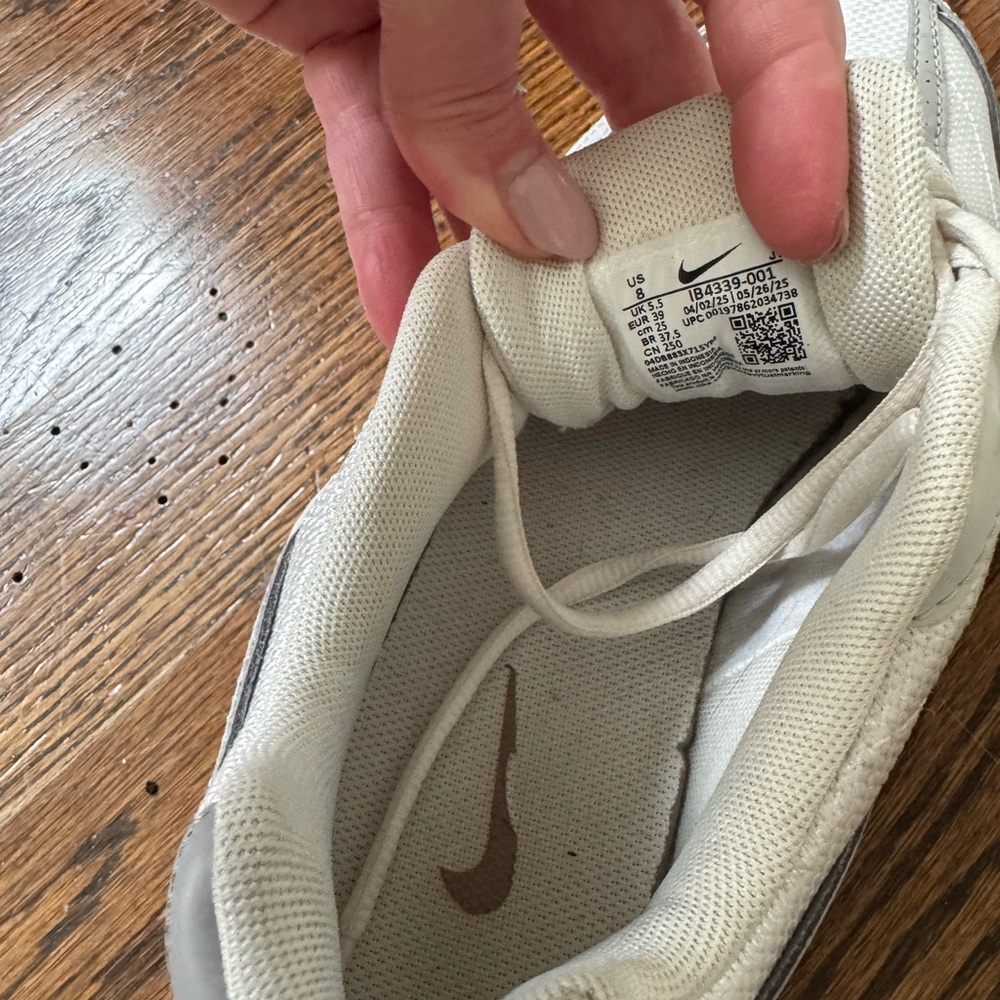 Nike Off-White and Taupe Initiator Sneakers - Picture 4 of 6